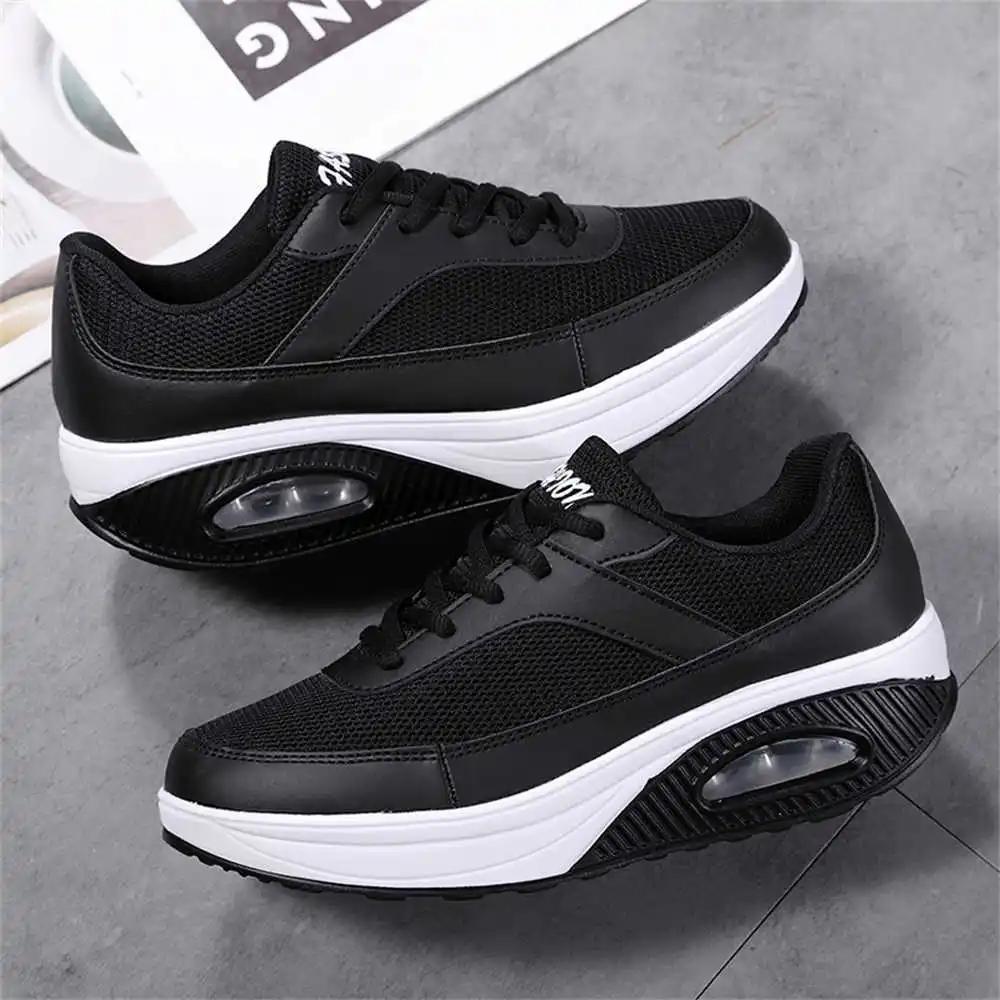 Fashion Size 36 Size 41 Women's High Heel Thick Shoes White Basketball Women's Chunky High Heels Sneakers Sports 2025g Style