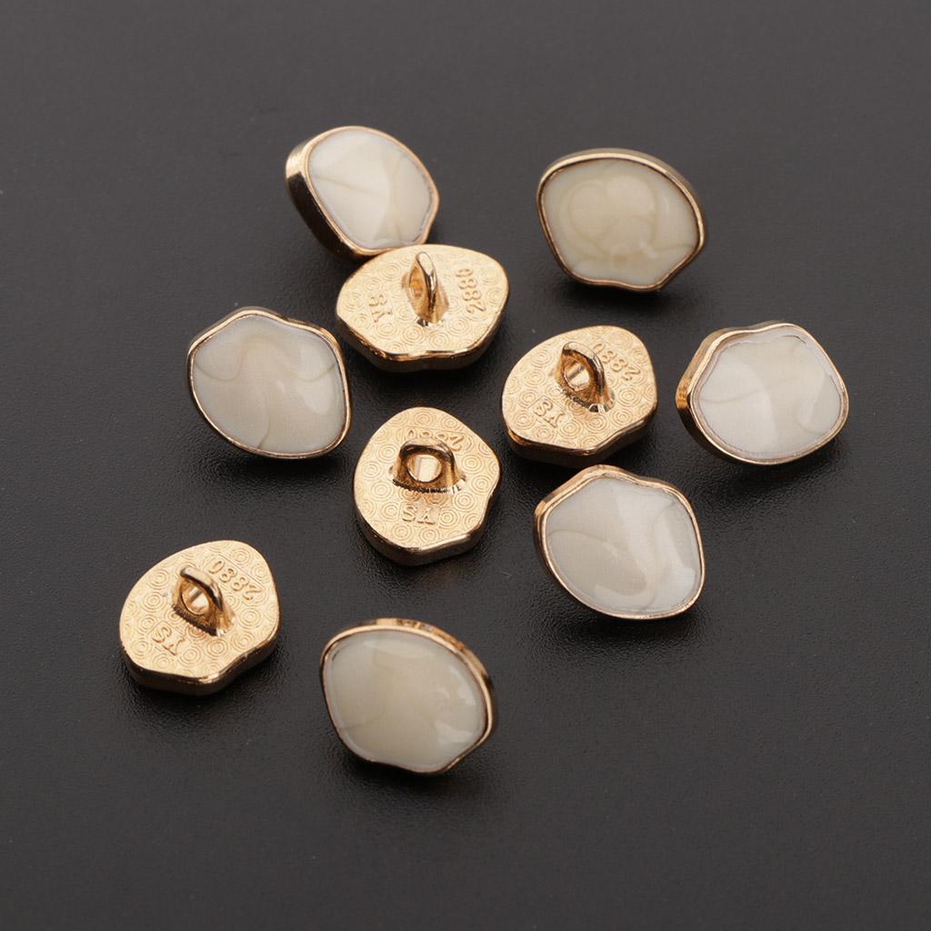 10Pcs Clothing Fastening Sewing Enamel Shank Buttons DIY  Embellishment