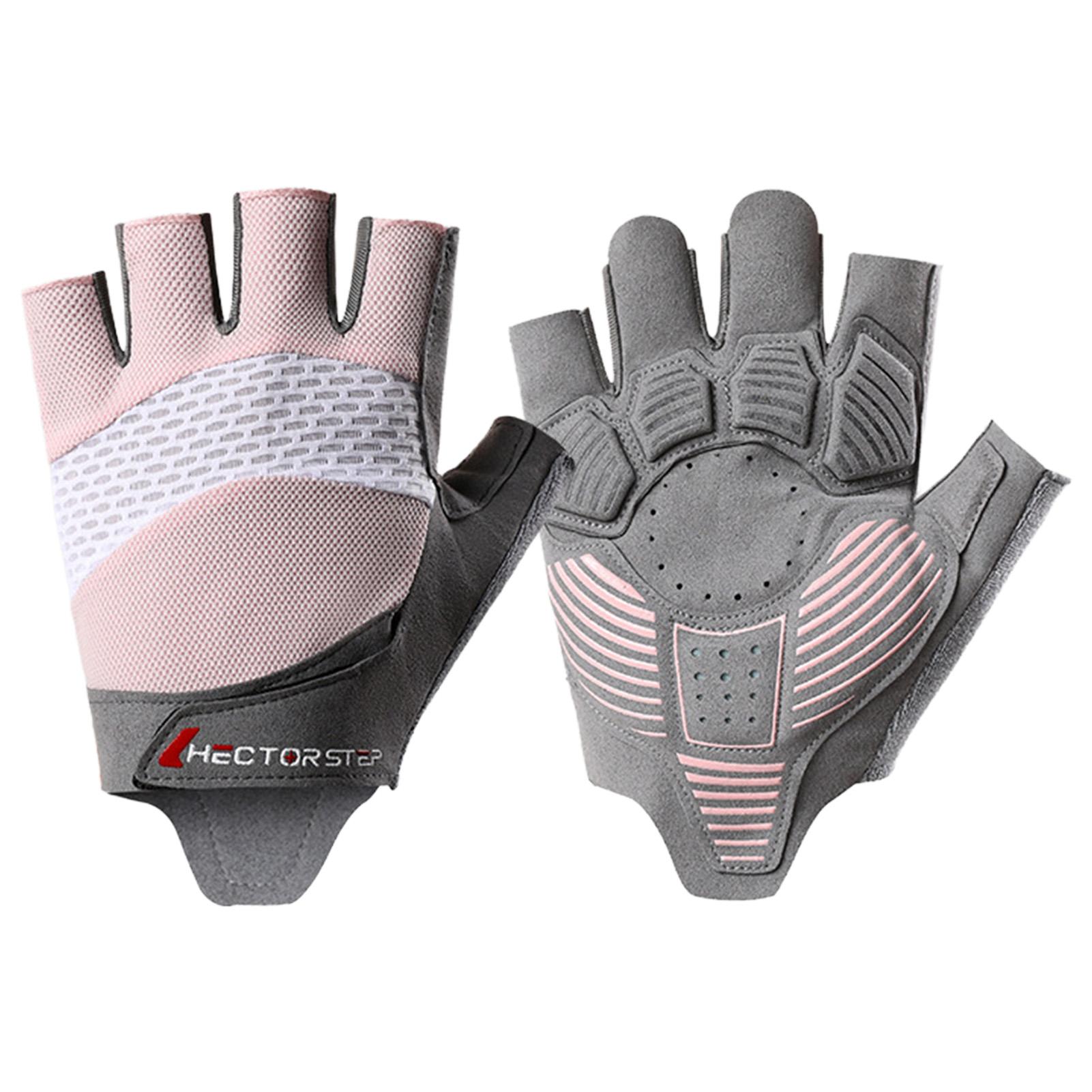 1pairs Gym Gloves Fitness Training Fingerless Women Men Bodybuilding Exercise Sports Gloves Cycling Anti Slip Breathable Gloves