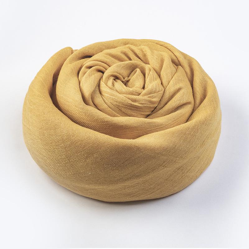 Women's Summer Sun Protection Scarf: Cotton & Linen, Japanese & Korean Style, Medium-Long, Lightweight Shawl