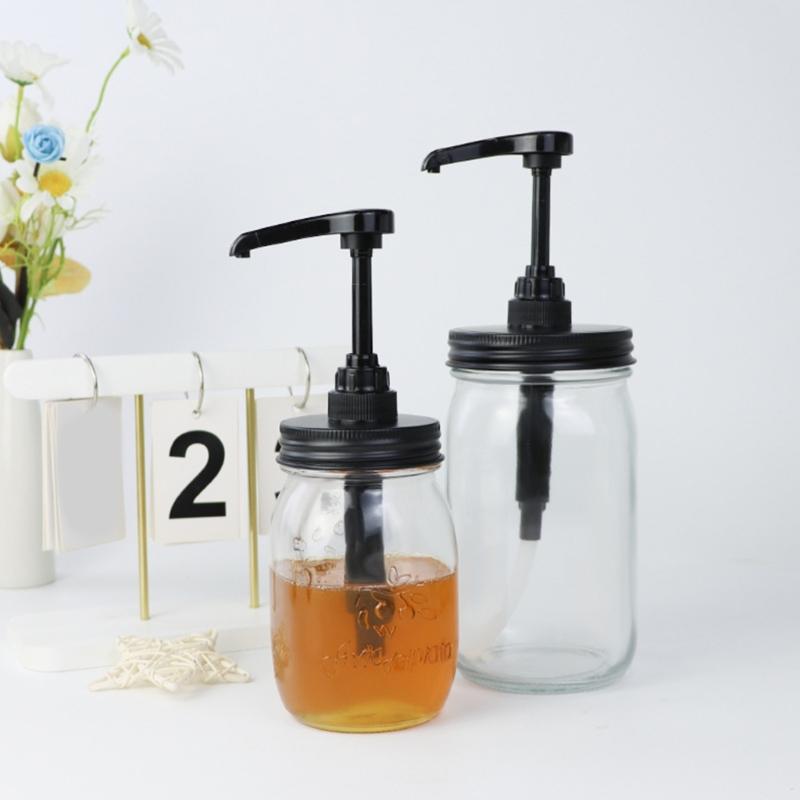 Food Dispenser Pump For Jams Syrup Sauce Easy To Use Press Designs Suitable For Kitchens And Cafes