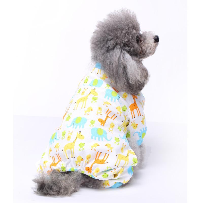Pet Supplies Dog Four-legged Clothes Autumn and Winter Casual Comfortable and Breathable Home Pet Cotton Clothes