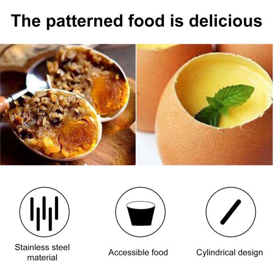 Stainless Steel Egg Opener Cracker Topper Separator Remover for Family Breakfast Egg