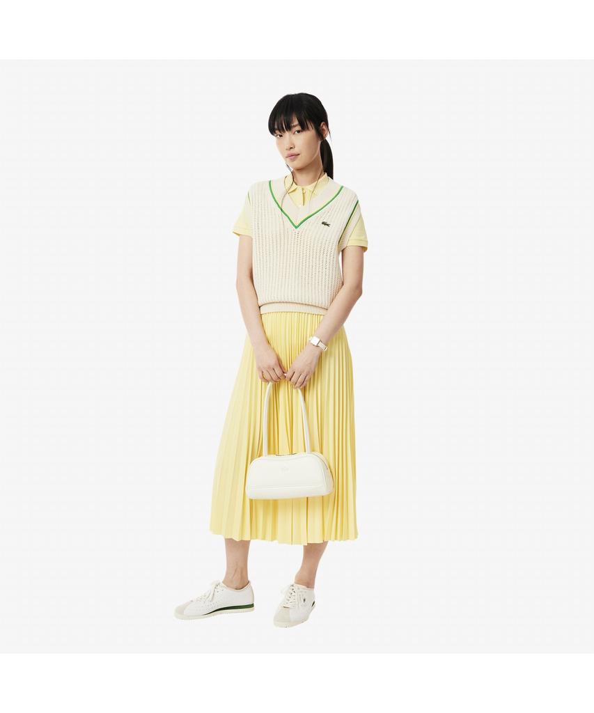 Lacoste Women'S Essential Long Pleated Skirt Jf1402-55G 107