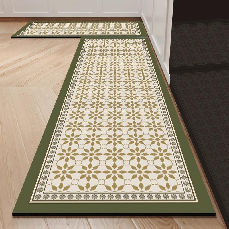 Kitchen Carpet Water-absorbing Quick-drying Non-slip Floor Mat Advanced Light Luxury Diatom Mud Rug Home Decoration Foot Mats