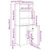 Highboard Artisan Oak 69.5 x 34 x 180 cm