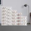 24 Pcs 33x23x14cm Clear Shoe Storage Box Stackable Shoe Organizer for Storing Shoes, Cosmetics , Books and Toys