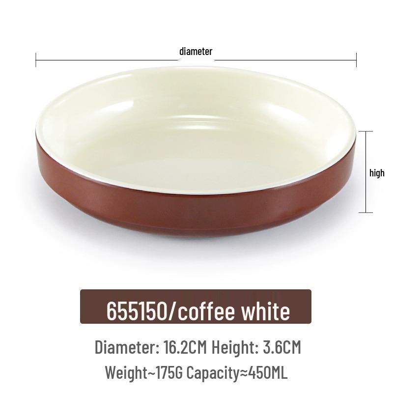 Small Melamine Bowl - Imitation Porcelain, Round Plastic Plate for Dipping Sauce or Snacks, Ideal for Commercial Use