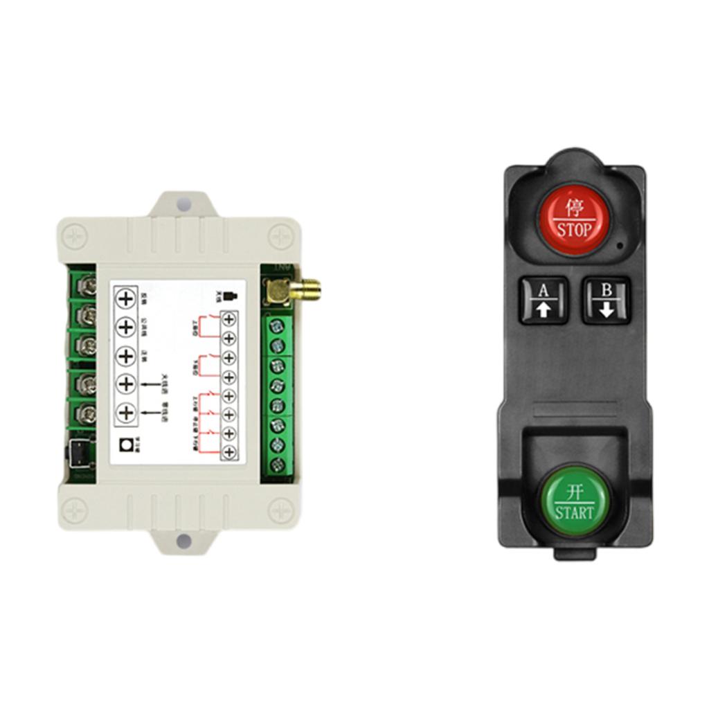 433MHz Trådløse Fjernkontrollbrytere 12V-36V/220V 2-kanals Mottakermodul med 2-kanals Fjernsender-sett