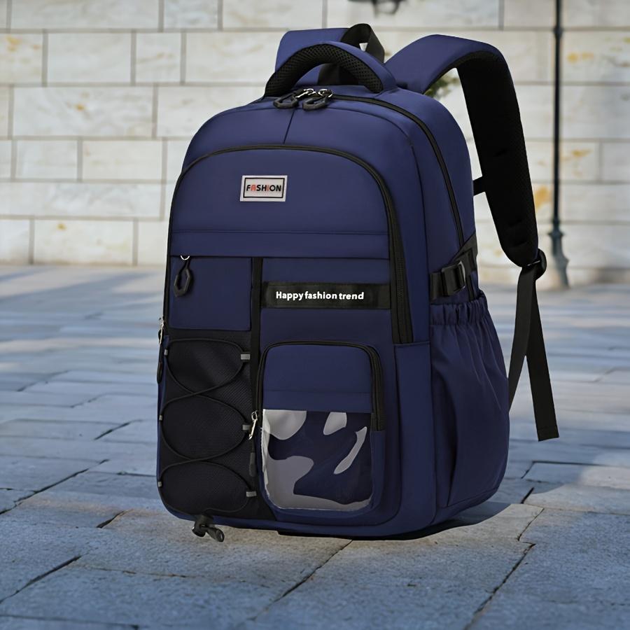 Stylish Unisex Backpack Large Capacity School Travel Bag with Adjustable Straps & Multiple Compartments Waterproof