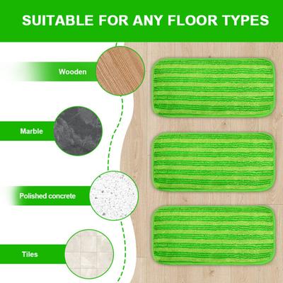 Yousheng, panno di ricambio per mocio in microfibra riutilizzabile, super morbido, altamente assorbente, di facile installazione, ricambio per mocio per pavimenti Swiffer Sweeper
