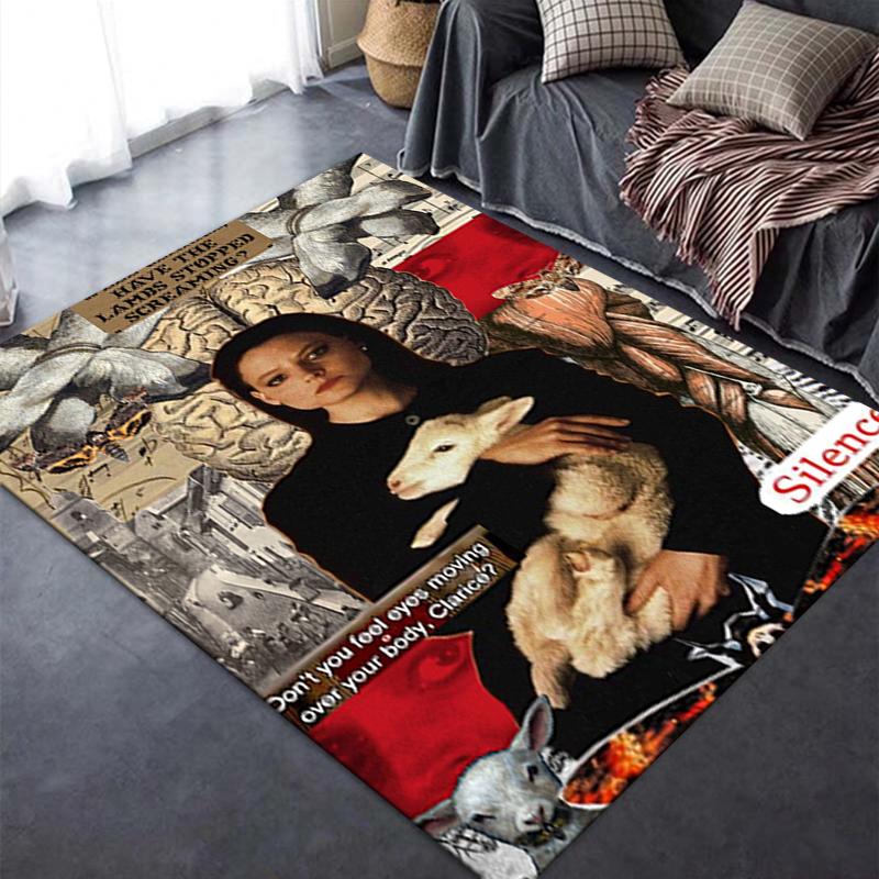 The Silence of the Lambs Carpet Rug for Living Room Bedroom Home Sofa Decoration,Kids Play Non-slip Floor Mat