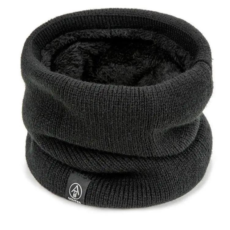 Soft Knit Winter Neck Warmer Thickened Thermal Gaiter Scarf Cover for Running Skating Skiing Hiking Outdoor Sports Cold Weather