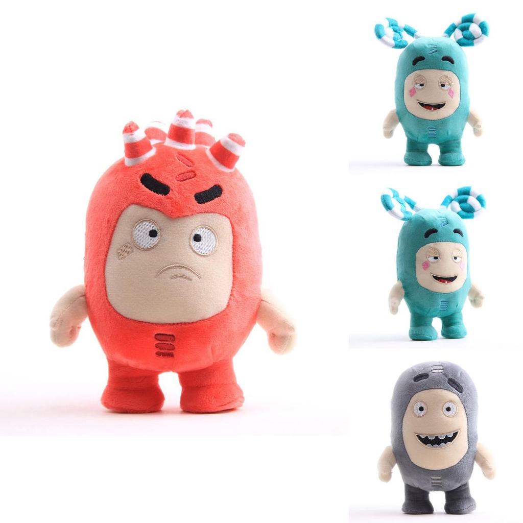 Delightful Oddbods 23cm Plush Soft Cuddly Toy Newt Bubbles Pogo Zee Jeff Fuse Slick Stuffed Figure