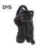 Plush Tissue Box Dispenser Zipper Closure Cartoon Cat Shaped Easy To Install Cute Tissue Box Car Hanging Tissue Organizer