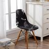 Elastic Printed Dining Chair Cover Back Chair Covers Household Chair Covers Special-Shaped Office Home Removable Fundas Sillas