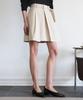 ARTID Belted Pleated Skirt_Beige