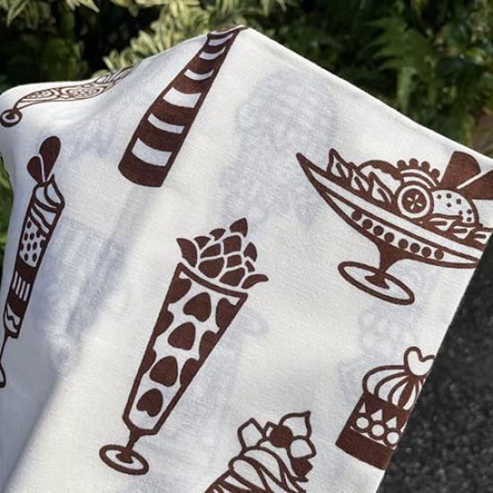 Dyeing Anbo Hand Towel Zanmai Authentic Dyed Cotton Tokuoka Made in Japan 35cm x 100cm "Sweets Brown" 100%