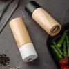 6 Inch Spice Grinder Manual Rotor Adjustable Coarseness Wood Ceramic Natural Pepper Salt Grinder for Kitchen