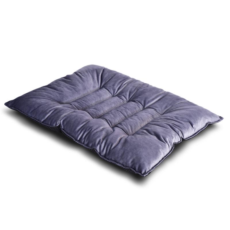 

Кровать из железной сетки, подходящий толстый хлопковый коврик, коврик для питомца, будка для собак, осенние и зимние товары для животных, мягкий коврик с завязкой S