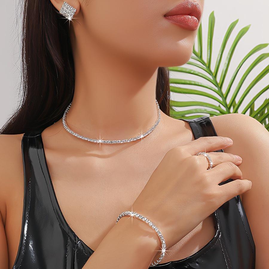 Fashionable Luxury Rhinestone Bridal Jewelry Set