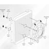 Kühlerlüfter Halterung Kabelbinder Clips Elektrische Übertragung Kühler Montage Befestigungsband Universelles Lüftermontage-Kit Einfache Installation
