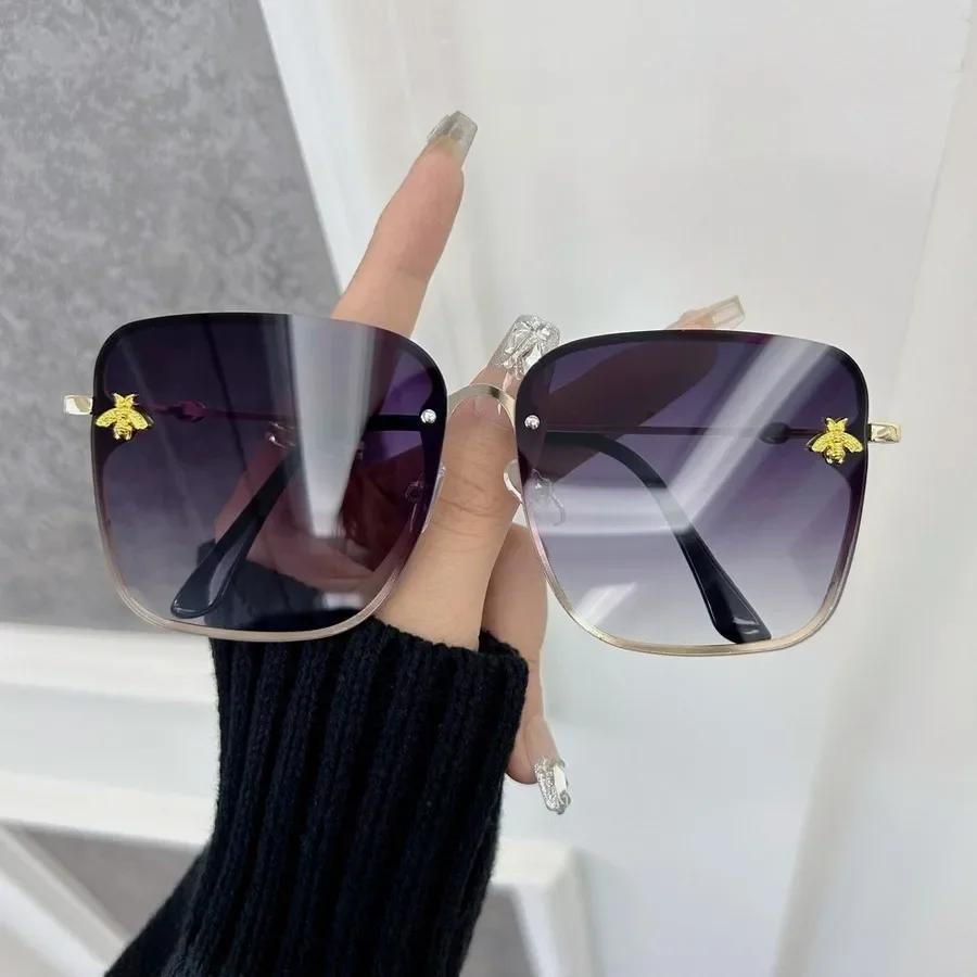 Geometric Square Designer Sunglasses Women Men Big Frame Gradient Lovely Sun Glasses Female Male Brand Fashion