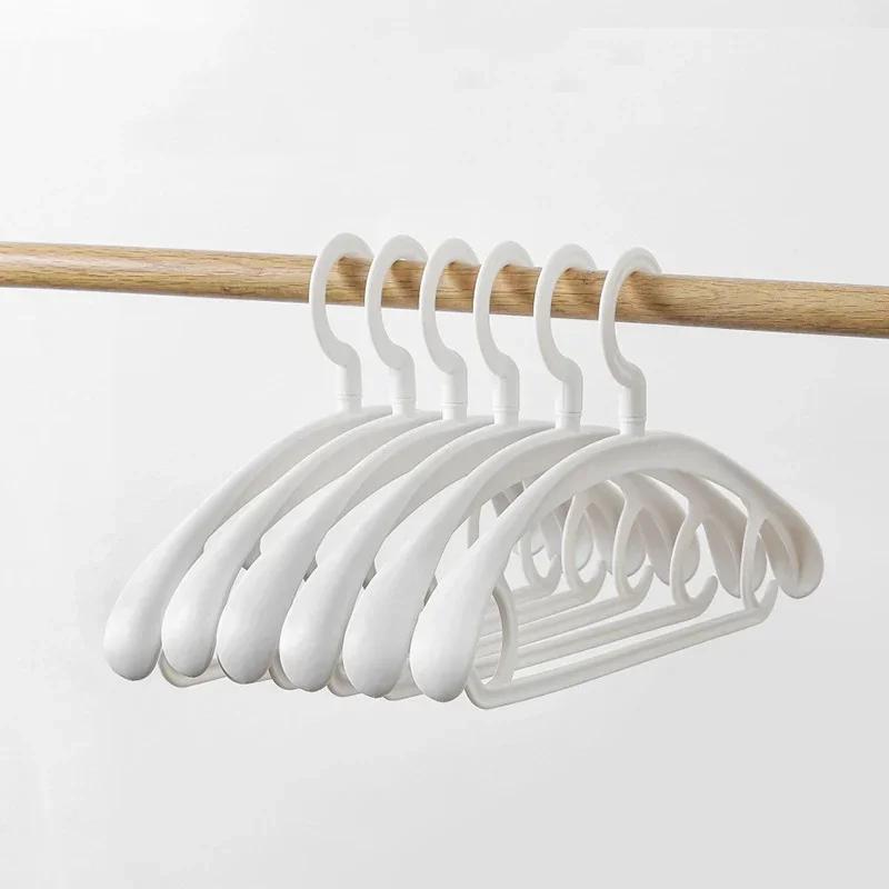 5Pcs/pack Traceless Clothes Hanger Closet Organizer Widen Clothes Drying Rack Coat Display Hanger Wardrobe Hanger Racks