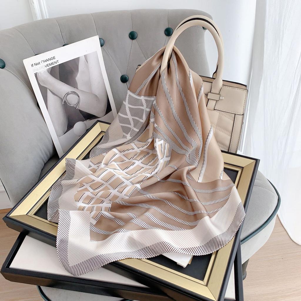 2024 New 70 CM Silk Shirt Decoration Small Square Scarf Fashionable And Versatile Commuting Scarf Neck Protection Scarf