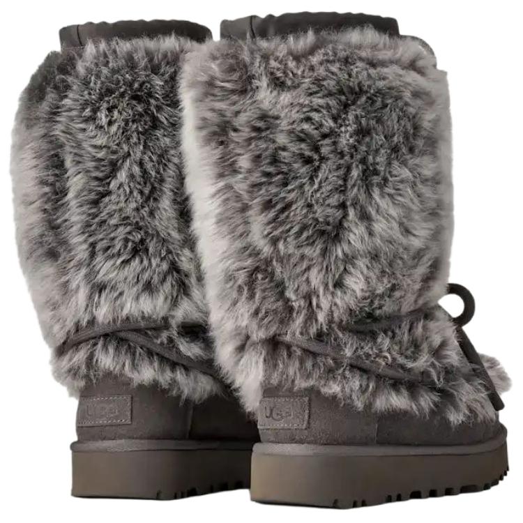 UGG Classic Tall Chalet Sheepskin Thermal Snow Boots Women's Charcoal Gray 1175690-CHRC
