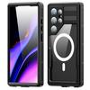 Samsung Galaxy S24 Ultra Waterproof Case, Redpepper, for MagSafe, Black