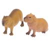 New Simulation Mini Cute Wild Animals Model Figurines Capybara Action Figure Children'S Collection Toy Gift