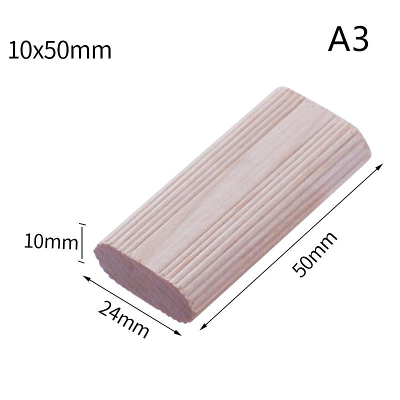 50Pz Domino Legno Massello Tenone Fai da Te Falegnameria Legno di Faggio Chiodo Tappo di Sughero Perni Tappi per Falegnameria Connettori per Giunzione Mobili