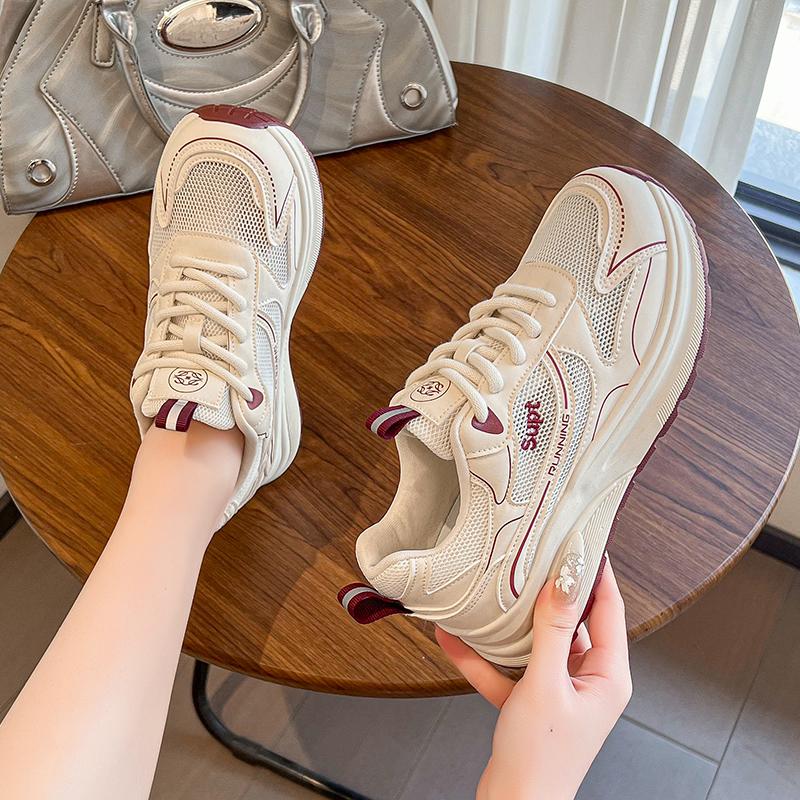 Women's Fashion Sneakers 2025 New Casual Running Sneakers Design Luxury Women's Shoes Breathable Tennis Shoes Platform Shoes