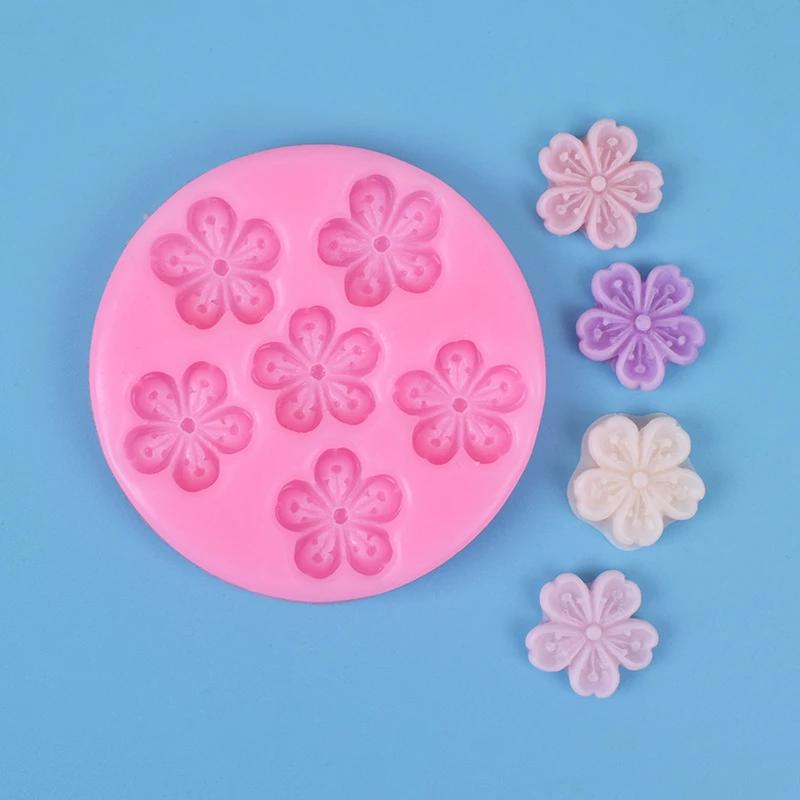 New Mini Flower Cake Fondant Silicone Mold Cupcake Decorating Tools DIY Handmade Chocolate Mousse Mould Decoration Accessories