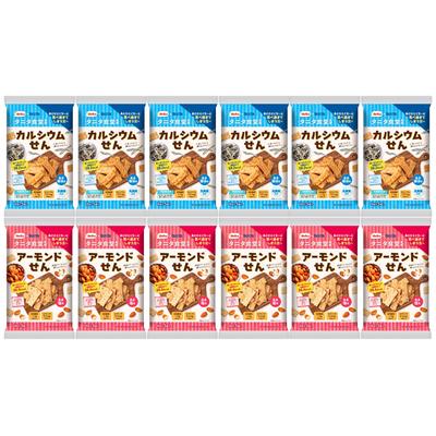 Kuriyama Seika Tanita Shokudo Supervised Rice Crackers, 2 Assorted Flavors, 12 Pieces In Total