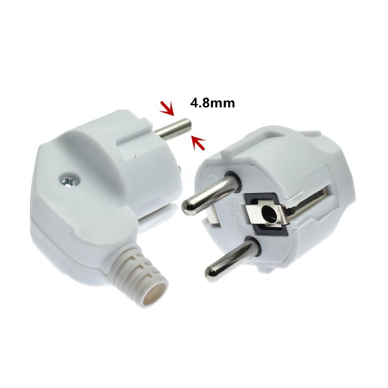 Euro Plug 16A Adapter Male Replacement Adapter France Korea Germany Plug AC Outlets Rewireable Euro Wall Socket For Power Cable