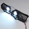 A03E-Car Bumper LED Fog Light Lamp Grille Cover Protect Accessories Parts Or VW MK3 Golf Jetta 1992 1993 1994 1995 1996 1997 199