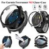 Watch Full Protective Case For Garmin Forerunner 965 Smartwatch 2in1 Shell+Tempered Glass Film For Garmin Forerunner 965 Cover