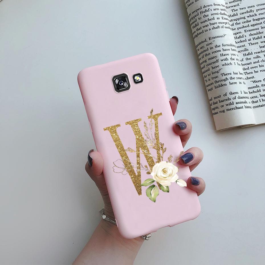 For Samsung A5 2016 2017 Case Soft Letters Back Cover Silicone Phone Case for Samsung Galaxy A 5 A5 2016 2017 A510F A520F Case