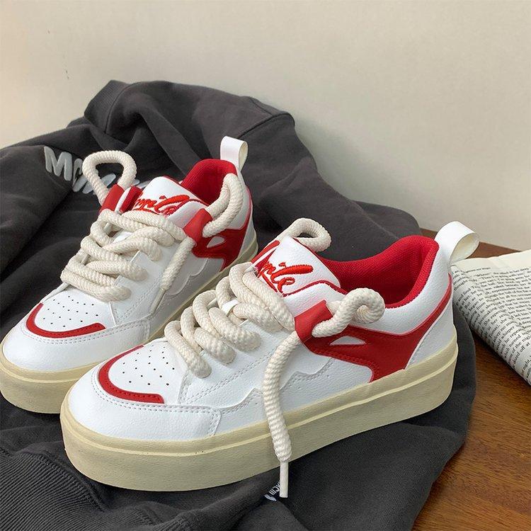 

Весенние студенческие розовые низкие кеды для скейтборда, женские корейские повседневные спортивные белые туфли в гонконгском стиле, парусиновая обувь в стиле Харадзюку 40