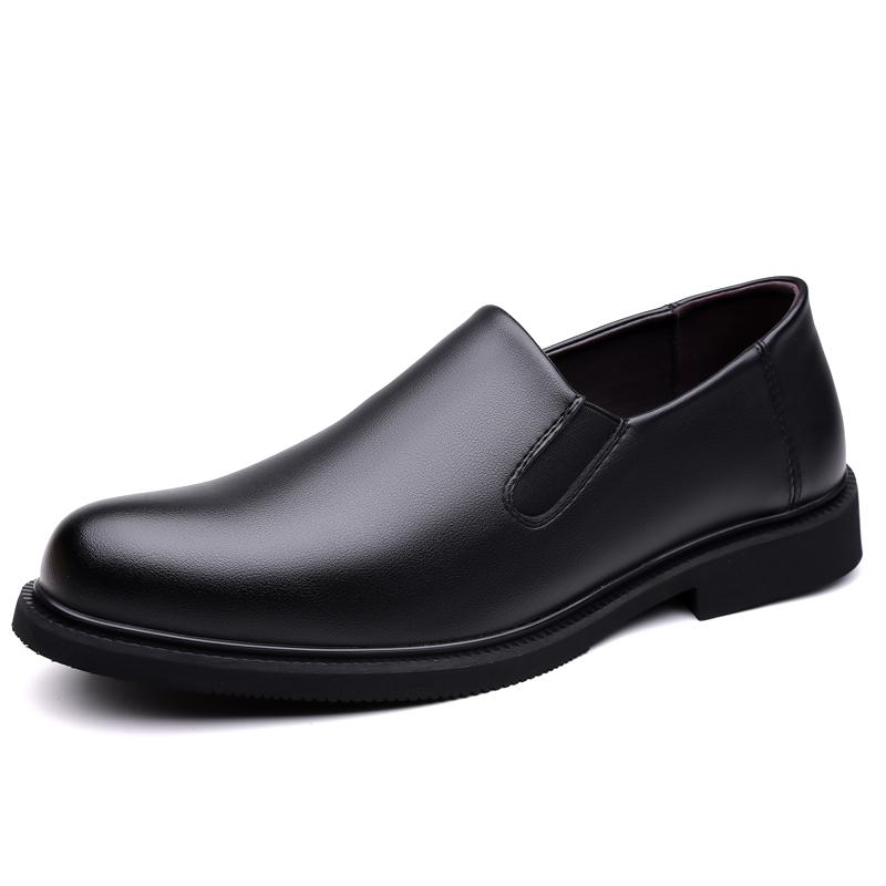 Fashion Classic Brand Men's Leather Casual Shoes Comfortable Business Dress Shoes Wear-resistant Soles Commuting Men's Driving Shoes