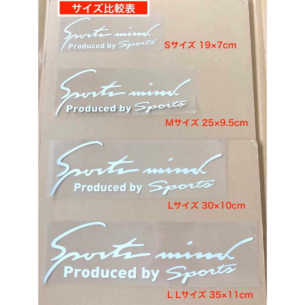 Sports Mind Car Motorcycle Sticker Decal Sticker Universal Side Dress Up Sports Mind 8 Colors 4 Sizes Letters White LL Size 35 X (All Silver, 11cm)