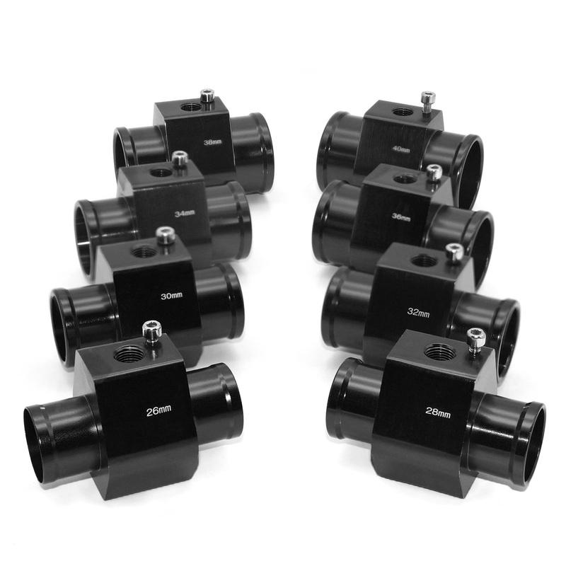 26mm - 34mm 3 Port Water Temperature Gauge Adaptor T Piece For Honda Series Water Temp Joint Pipe Sensor Radiator Hose Adapter
