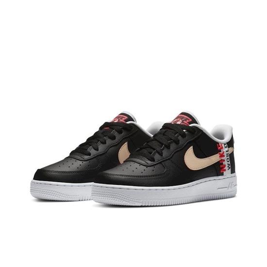 Nike Air Force 1 LV8 1 GS Pacote Worldwide - Preto Carmesim CN8536-001