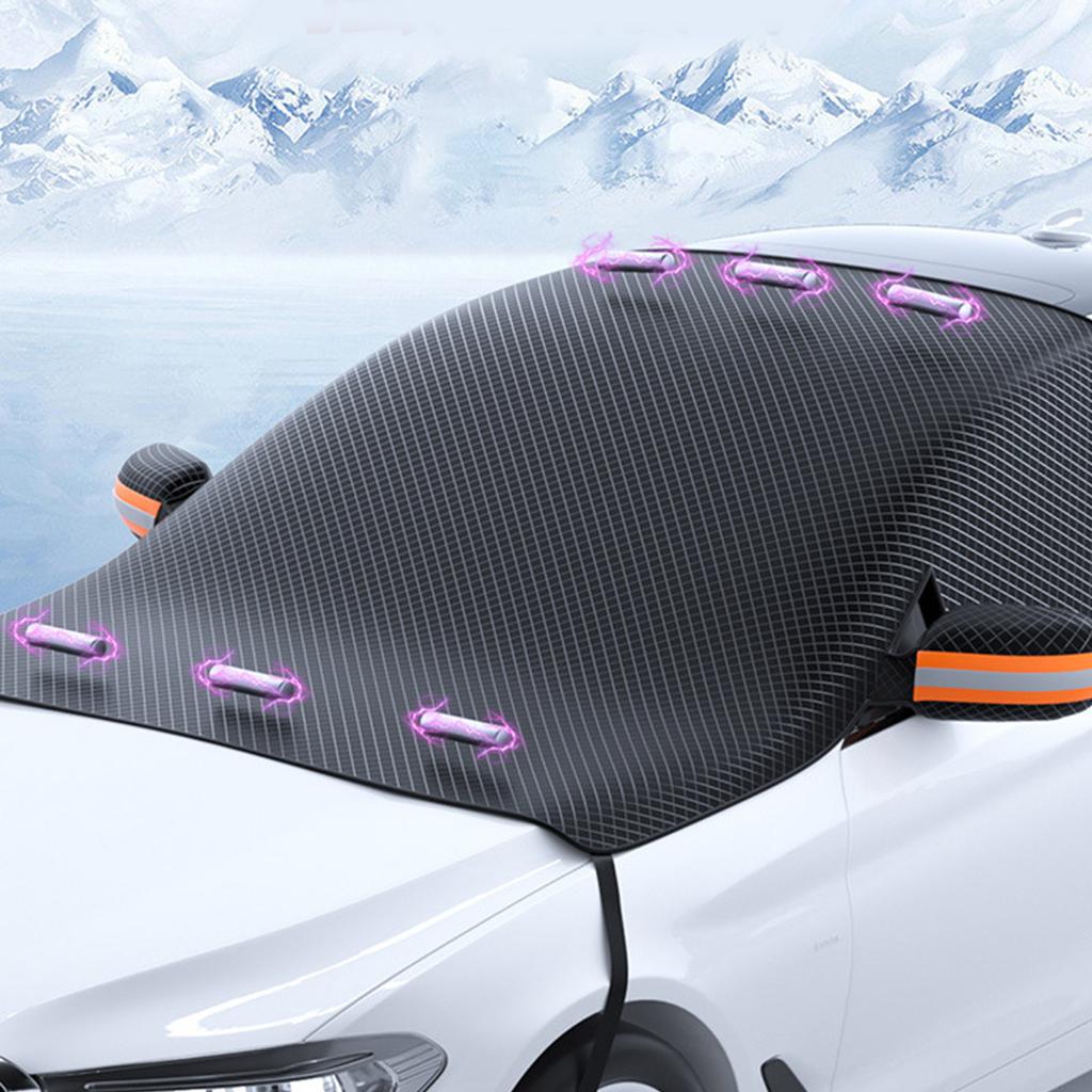 Magnetic Windshield Cover for Ice & Snow Car Windshield Snow Cover Windshield Frost Cover Ice Removal Wiper Protectors