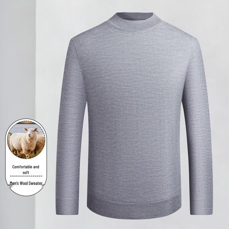 

LUOZ Men s Wool Blend Round Neck Sweater 3XL (190)