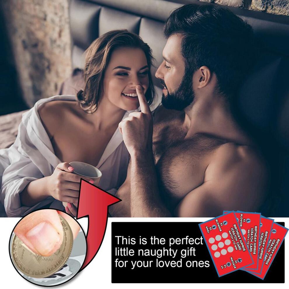 Vtipná stírací karta jako dárek pro něj Vánoce Den svatého Valentýna Stírací karta Stírací karta pro dospělé 5 ks
