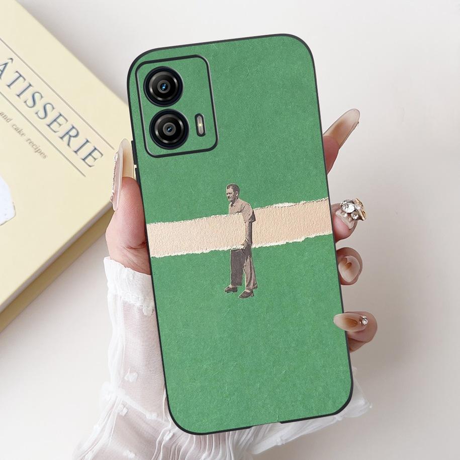 Shockproof Case For Motorola Moto G53 G73 5G Cover Cute Cactus Rabbit Cartoon Soft Silicone Matte Funda For MotoG53 MotoG73 Capa