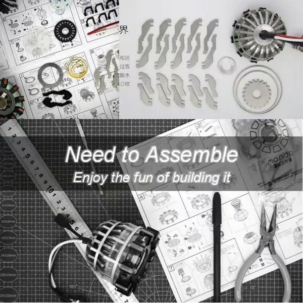 Reaktor łukowy DIY Model lampy MK 2 Serce Kolekcje Zabawka Prezent dla chłopaka